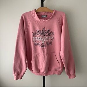 Y2K Vintage West 49 Sweatshirt Pink Women’s Surf Skate Snow Crest